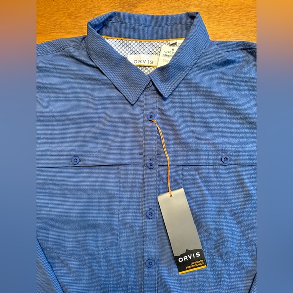 NWT Women’s Orvis Open Air Caster Longsleeve Carbon NAVY work shirt SPF 40 XL - Picture 5 of 13